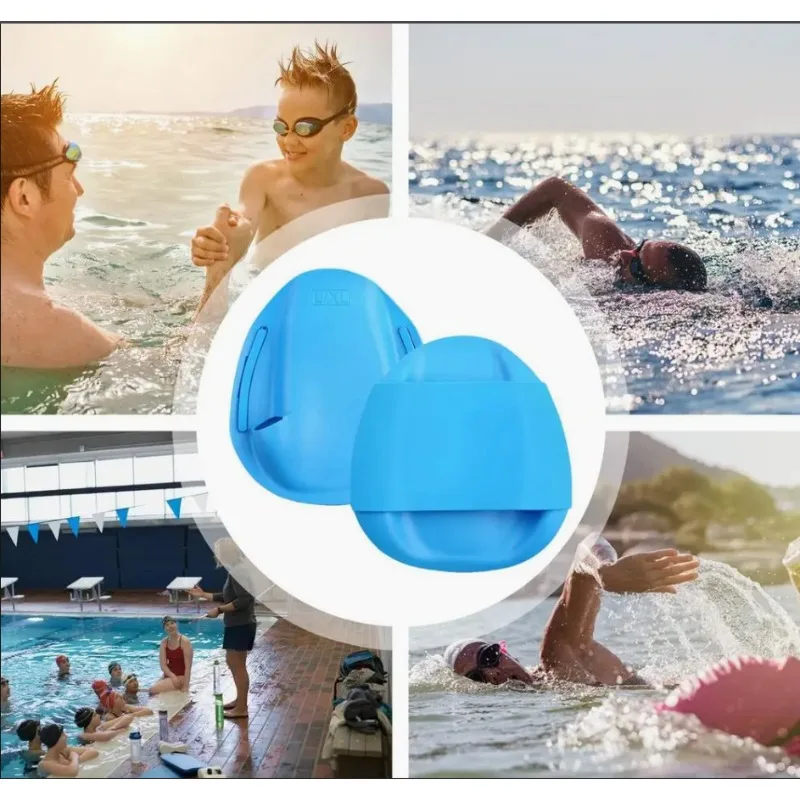 

Swimming Hand Paddles 2PCS Comfortable Swimming Hand Fins Swimming Gear Portable Webbed Paddling Palm Gloves Aquatic