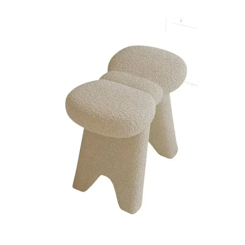 Vanity Chair Stool Bedroom Ottoman Modern Home Light Luxury Living Room Space Saving