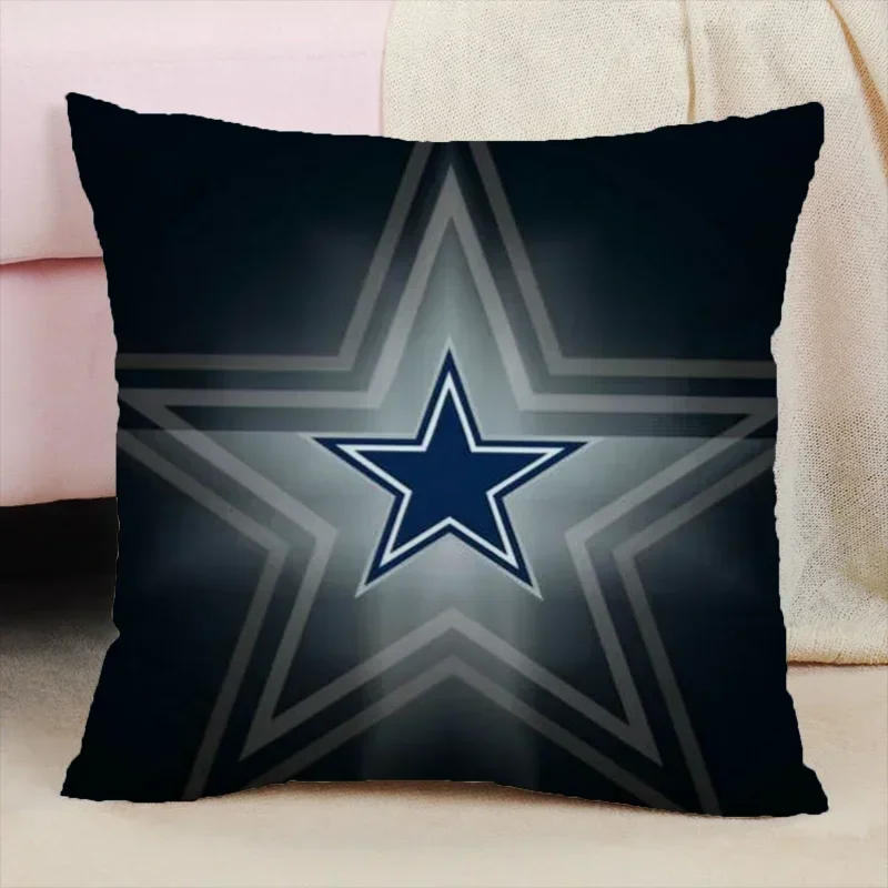 DallaS CowboyS Pillowcases 40x40 Cushions for Decorative Sofa Cover Cushion Cover 40x40cm Pillowcase for Living Room Short Plush