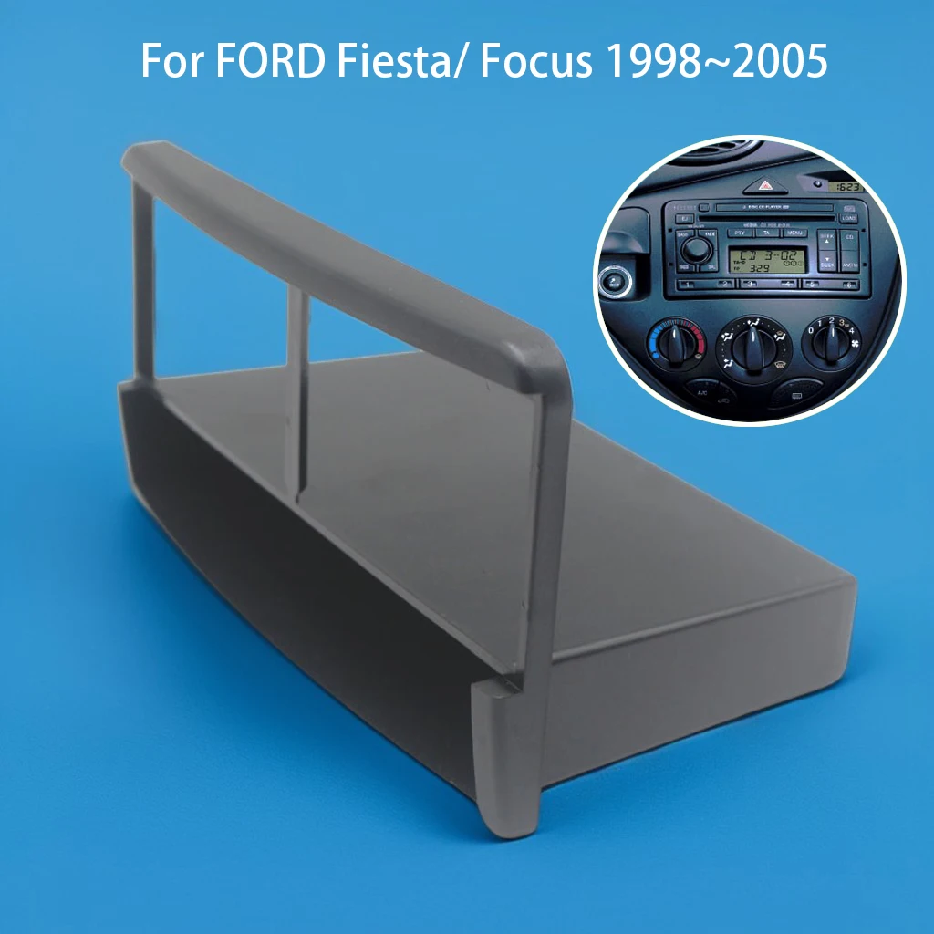 Car Radio Refitting Dashboard Panel Frame Kit For Ford Focus 1/ Fiesta 1998-2006 Single Din Auto Stereo Fascia Bezel