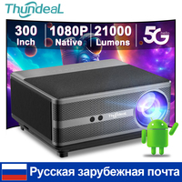 ThundeaL Full HD 1080P Projector TD98W for 2K 4K Video Audio WiFi Android Home Theater TD98 Cinema Beam Projector PK DLP Beamer