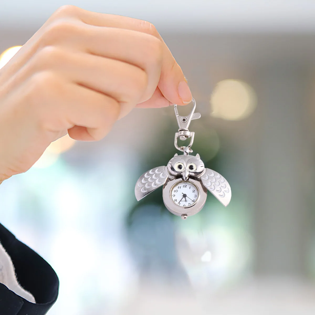 

1Pcs Cute Owl Pocket Watch Retro Lightweight Durable Creative Design Cartoon Timepiece Decoration Gift Owl Pocket Watch