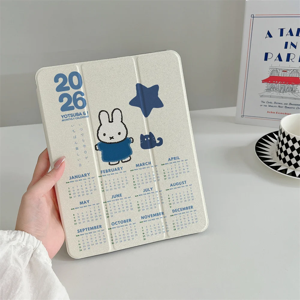 

2026 New Miffy Rabbit Case for iPad Pro 11 2025 Air 2024 Air 5 4 10.9 Ipad 7 8 9 10.2 5 6 9.7 inch Air3 10.5 mini 6 7 iPad 10th