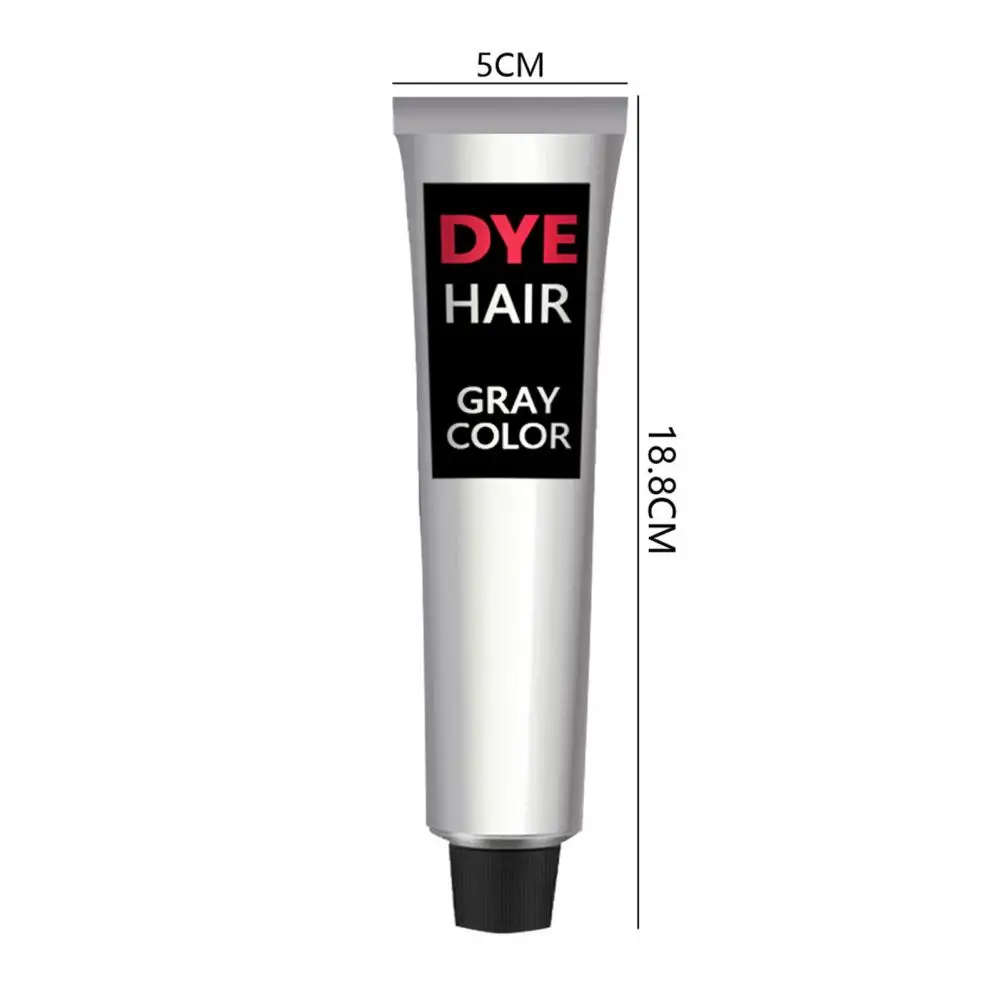 Gray Color Hair Dye Cream Unisex Smoky Gray Punk Style 100ml Light Gray Silver Permanent Hair Dye Color Cream Unisex Hair Creams