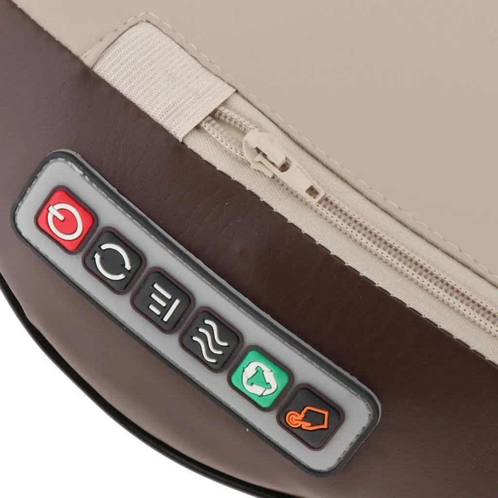 Electric Back Massager Pillow with Heat Deep Kneading for Neck Shoulder Pain Relief Portable Massage Cushion for Car