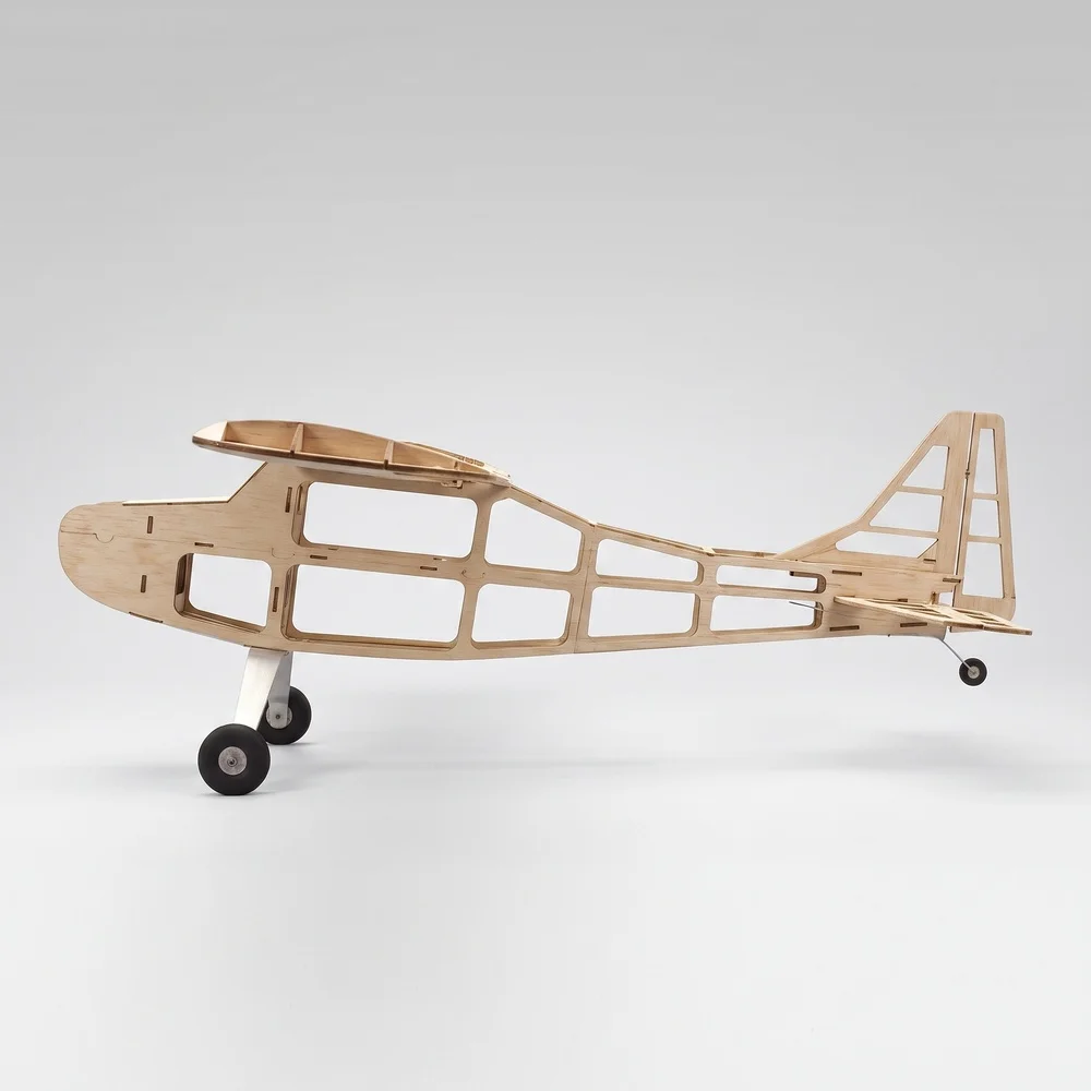 Vogee-08 820mm Balsa Trainer Airframe Kit | For Beginner DIY Hobbyist Wooden RC Plane No Electronics