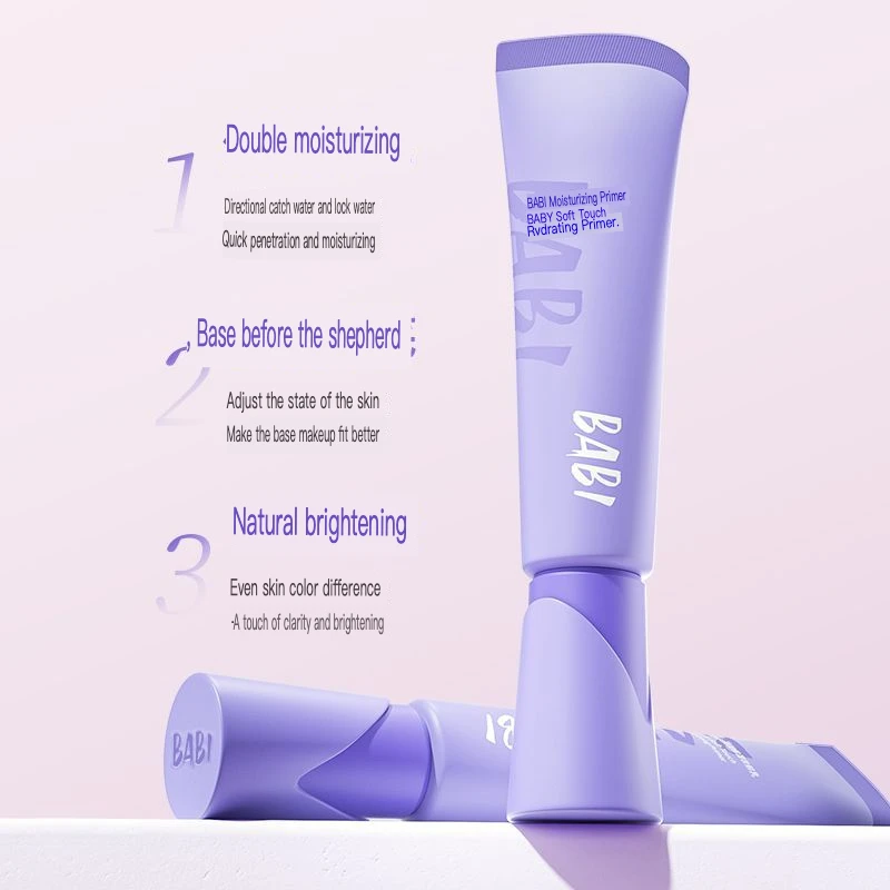 BABI Dry Skin Makeup Primer Soft Moisturizing Non-Caking Clear Hydrating Isolating Cream for Perfect Makeup Base