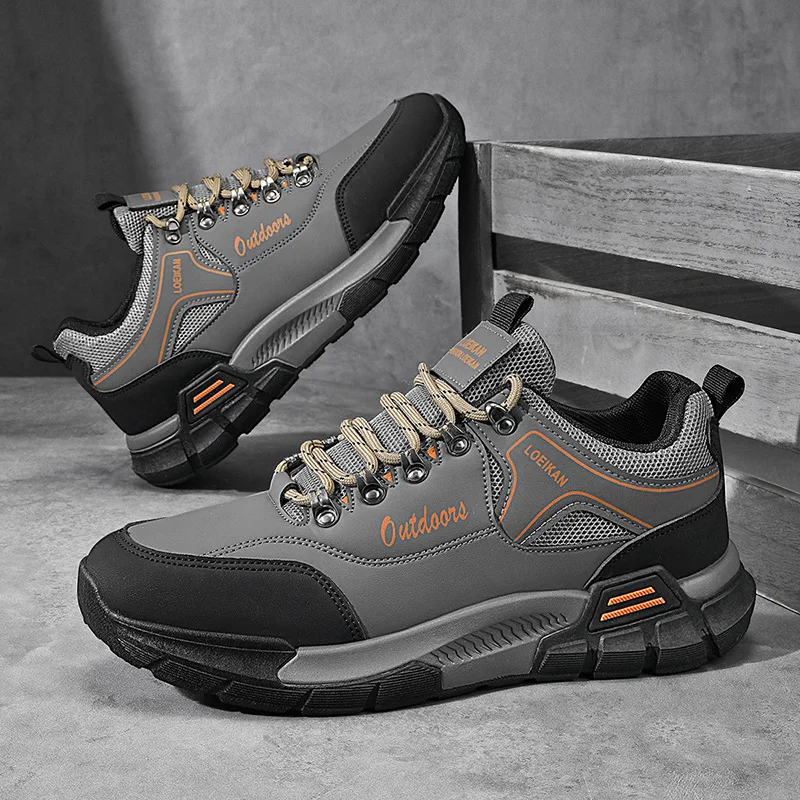 Men's Trendy Large-Sized Casual Sports Shoes Fashionable Outdoor Hiking Footwear All-Season Comfortable New Style