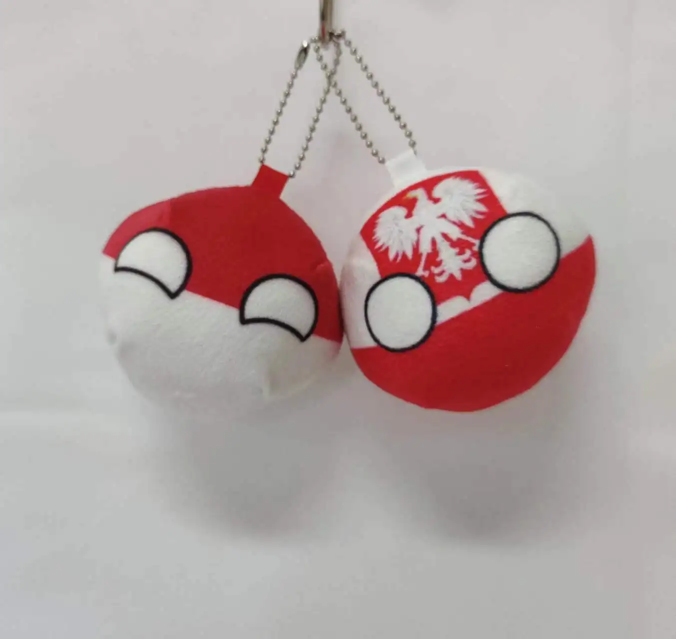 Cartoon Poland Polandball Plush Doll Countryball Short Stuffed Mini Doll Pendant Toy Gift 9/20cm