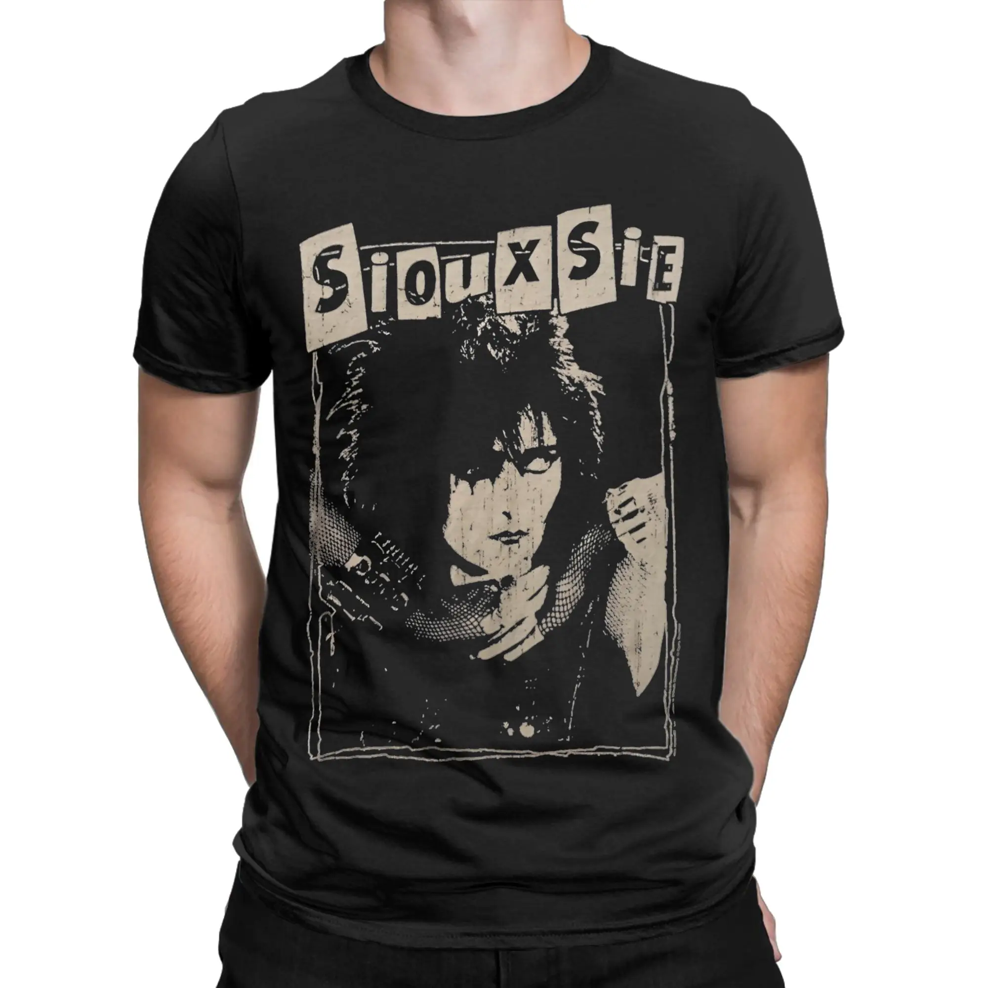 Men's T-Shirts Siouxsie Sioux Susan Janet Ballion Fun Pure Cotton Tee Shirt Siouxsie and the Banshees T Shirt Clothing Plus Size - view 2