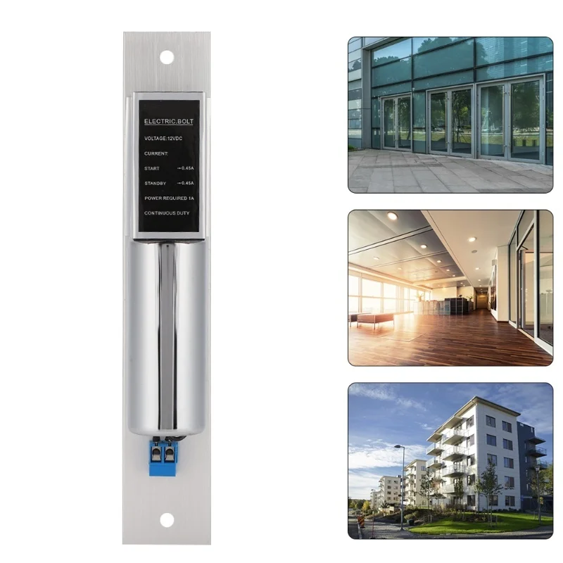 DC12V 2-Wire Normal Temperature Electric Bolt Lock Security Access Control System