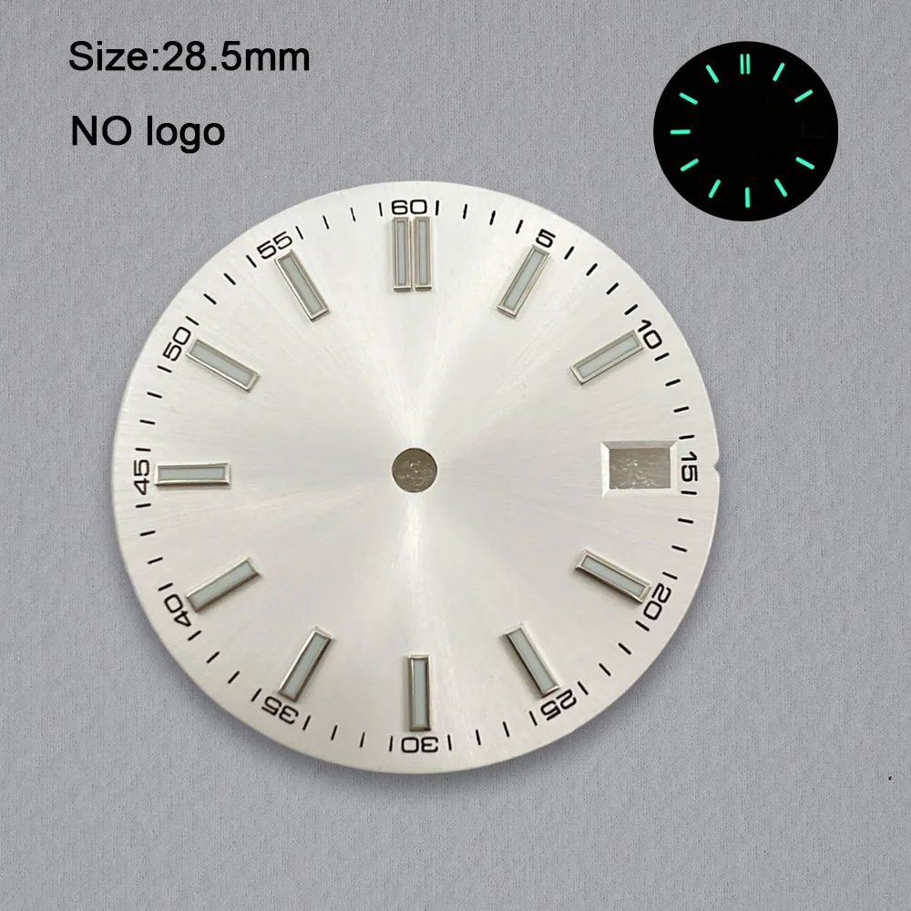 New No Logo 28.5mm Watch Blank Dial For NH35 Movement Custom Logo Watch Dials Hands Accessories Repair Tools