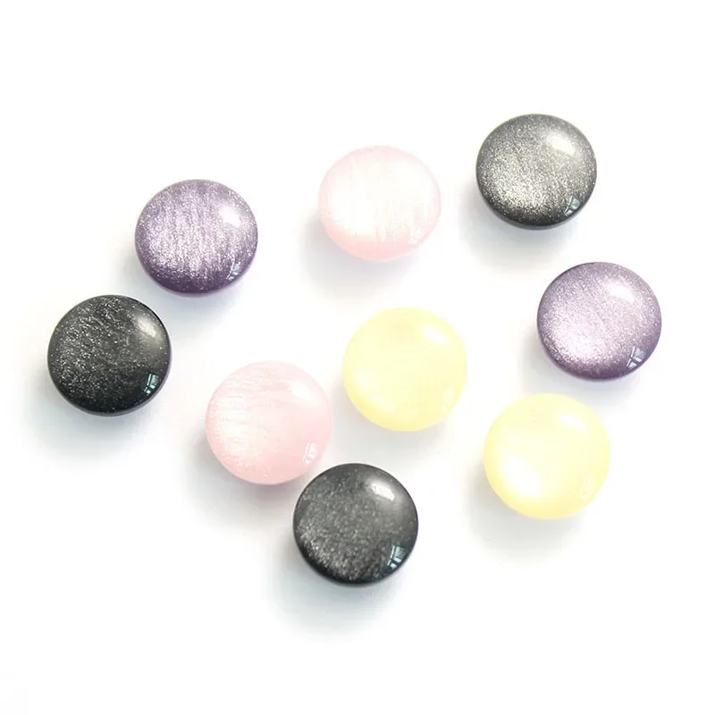 Candy Color Eye Cat Stone Resin Buttons for Child Clothes, Shirt Button Sewing, DIY Crafts, Scrapbooking Accessories, 11.5mm, 10