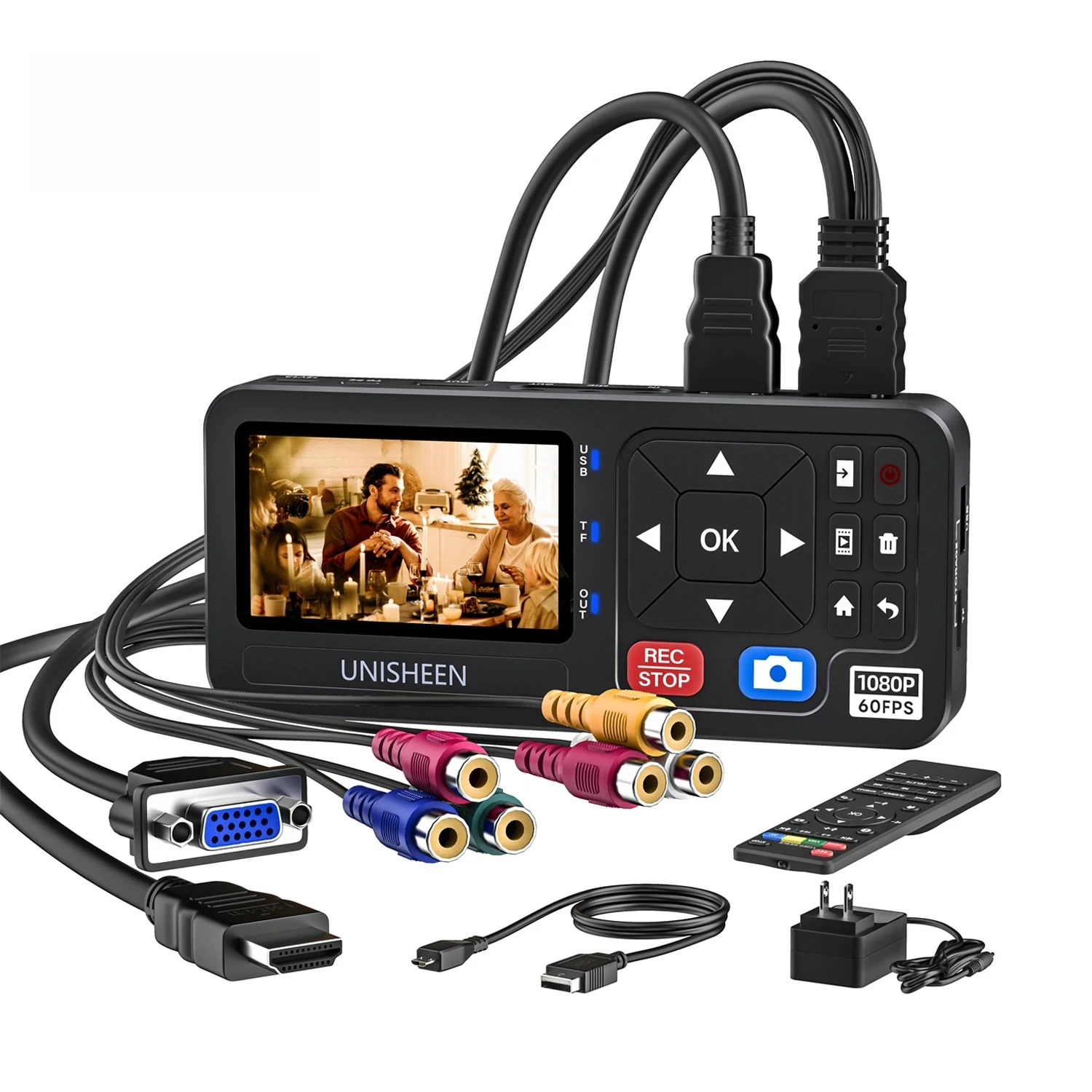 Unisheen Mini Video   Converters Recording in 720p 1080p Recorder Support    VGA YPbPr CVBS Input