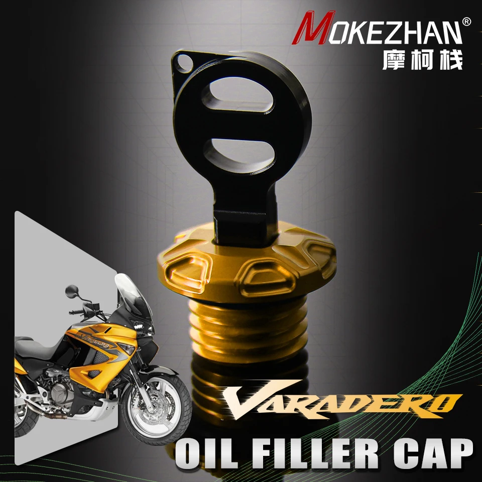 

Motorcycle CNC Anti theft Engine Oil Filler Cap Plug Cover For Honda VARADERO XL1000V XL1000 XL125 V XL 1000 125 V 2007-2013