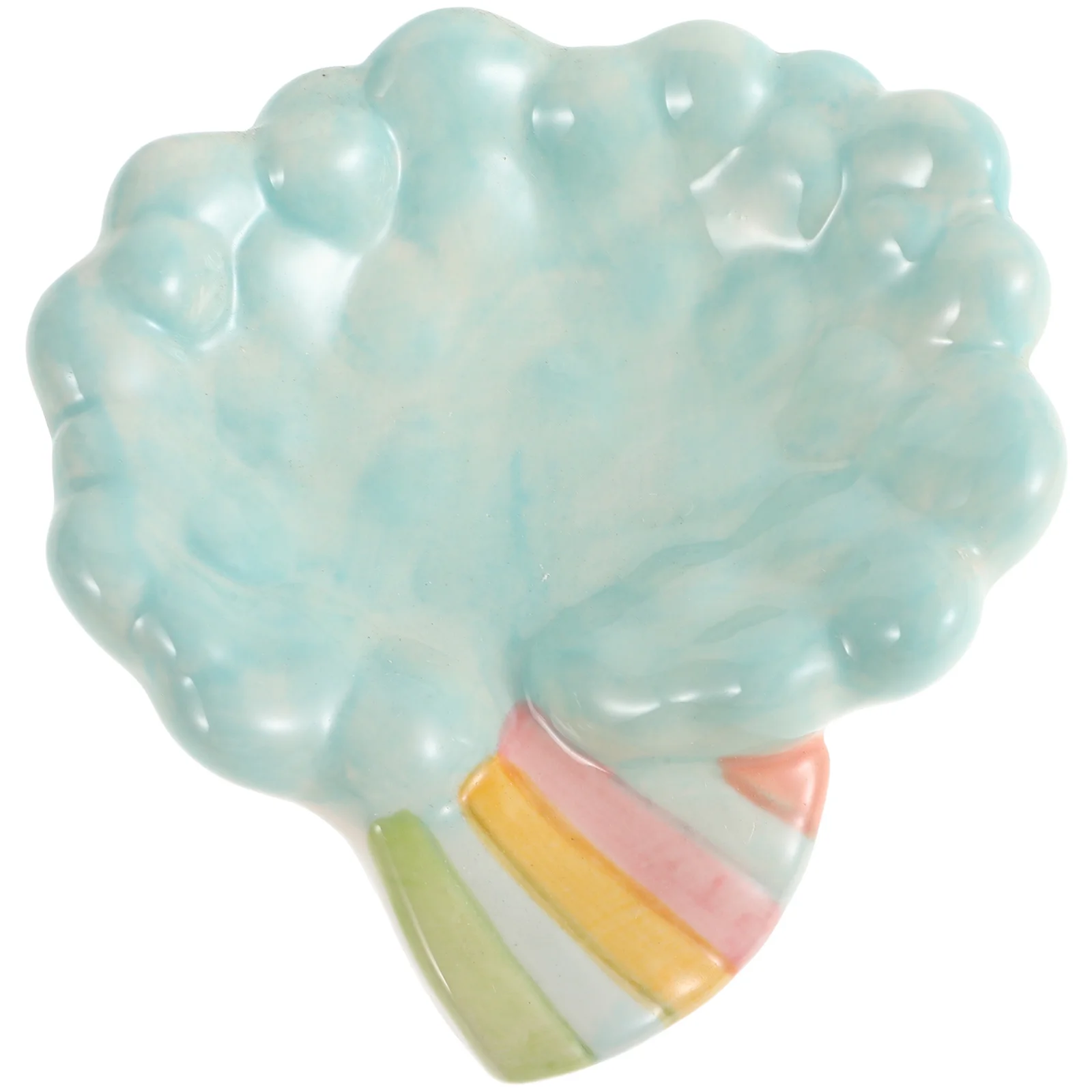 صينية الغرور للحمام، صواني لطيفة للديكور على شكل سحابة، حاوية مجوهرات، طبق حلية، طبق من السيراميك