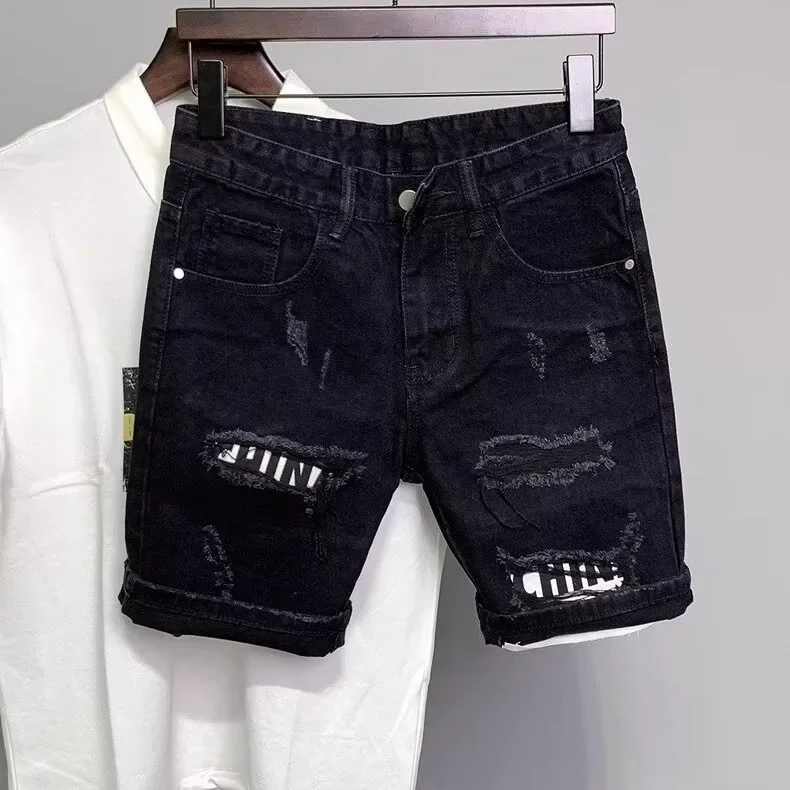Jean polyvalent à jambes droites pour hommes, pantalon d'été Vintage de Style américain avec conception à cinq poches et détails de brise-forme