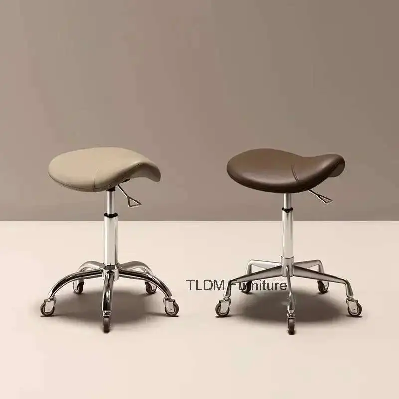 

Modern Esthetician Spinning Stool Adjustable height Hairdresser Hair Cutting Stool Nail Salon Hair Salon Dedicated Barber Chairs