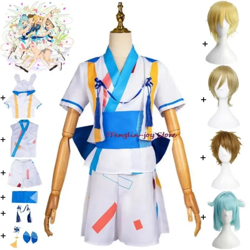 DY20Game Ensemble Stars Ra*Bits Milky Starry Charm Nito Nazuna Mashiro Tomoya Shino Hajime Tenma Mitsuru Cosplay Costume Wig Sui