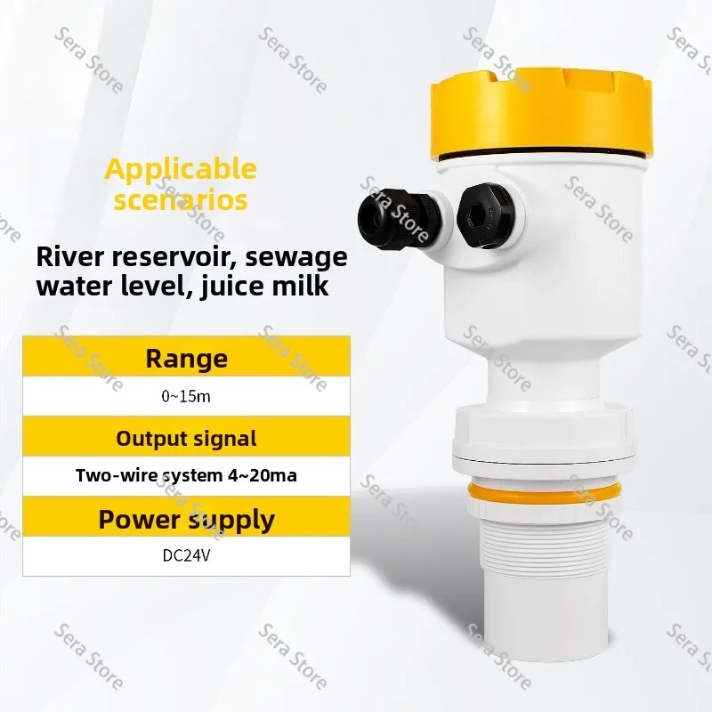 5M 10M 20M 60GHZ Radar Level Sensor Transmitter for Reservoir River Radar Level Transmitter with Screen Radar Liquid Level Meter