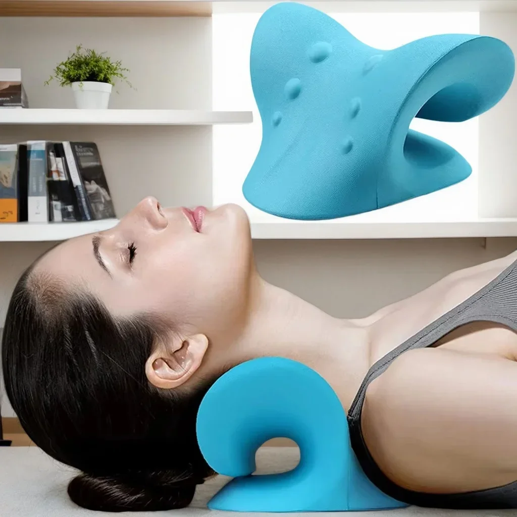 

Neck Stretcher Massage Relaxer Cervical Traction Pillow for Pain Relief Neck Support Chiropractic Massager Corrector Device