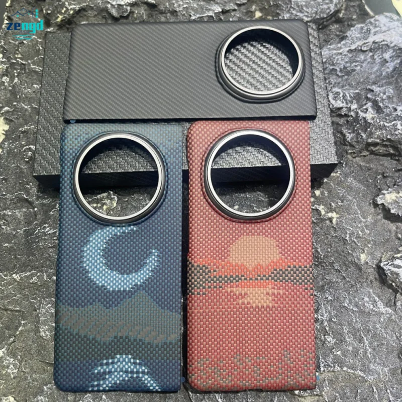 

For HONOR Magic V5 Magnetic Flip Case - Kevlar Aramid Fiber, Shockproof Protective Cover for Foldable Phone Slim Design​