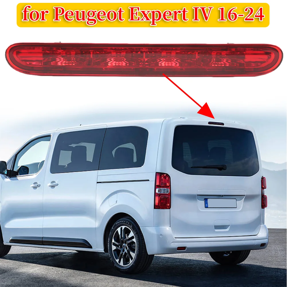 

Third Brake Light 9811325980 High Mount Stop Light for Citroen Jumpy IV 2016-2024 for Toyota Proace II 2016-2024