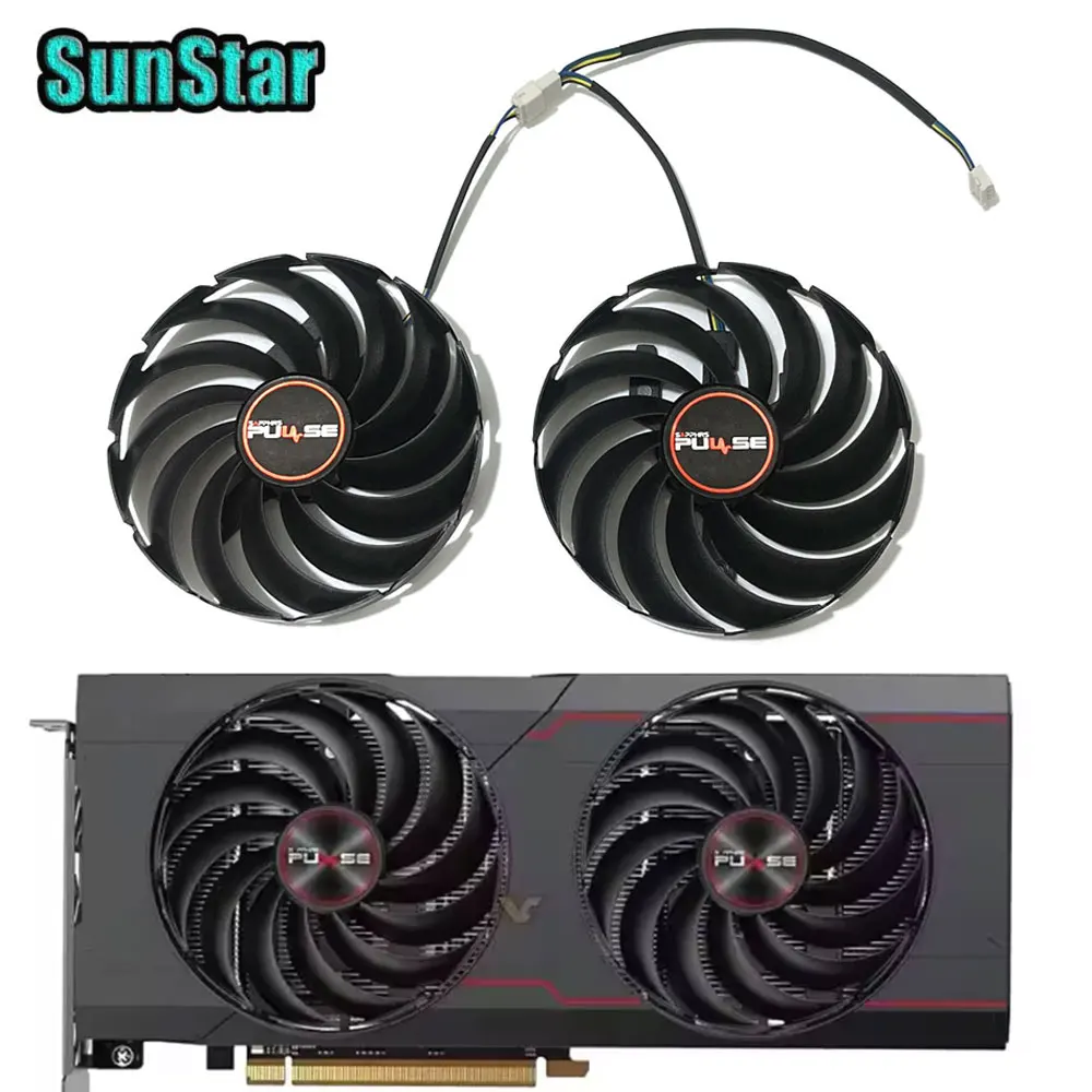 NEW  RX 6700 95MM 4PIN FD10015M12D FDC10U12D9-C GPU Cooler Fan For SAPPHIRE Radeon RX 6700 RX 6700 XT PULSE Video Card Cooling
