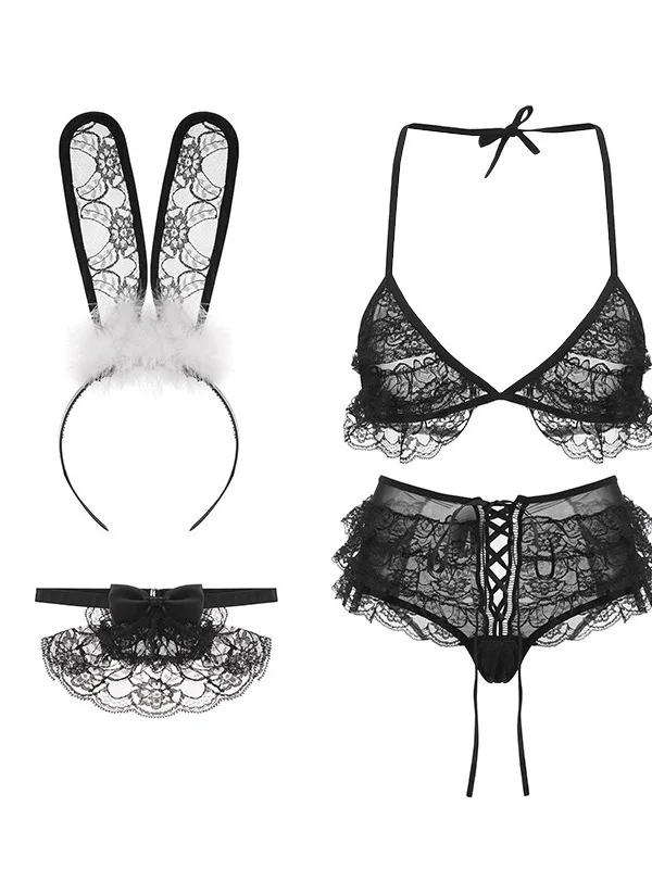 الشاش الصيف جديد ضمادة شفافة ملزمة أرنب فتاة العاطفة ثلاث نقاط موحدة البيكينيات المرأة مثير قطعة واحدة ملابس السباحة RN4H