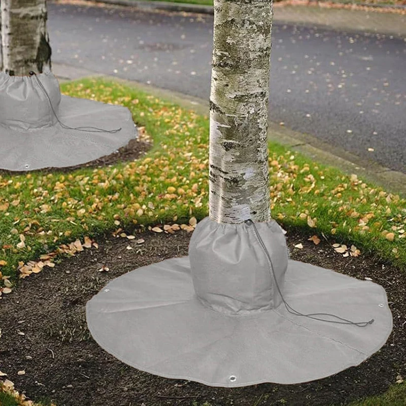 غطاء حماية جذور النباتات الشتوية في الهواء الطلق، غطاء حماية جذور شجرة النخيل مع رباط أظافر أرضي، قابل لإعادة الاستخدام