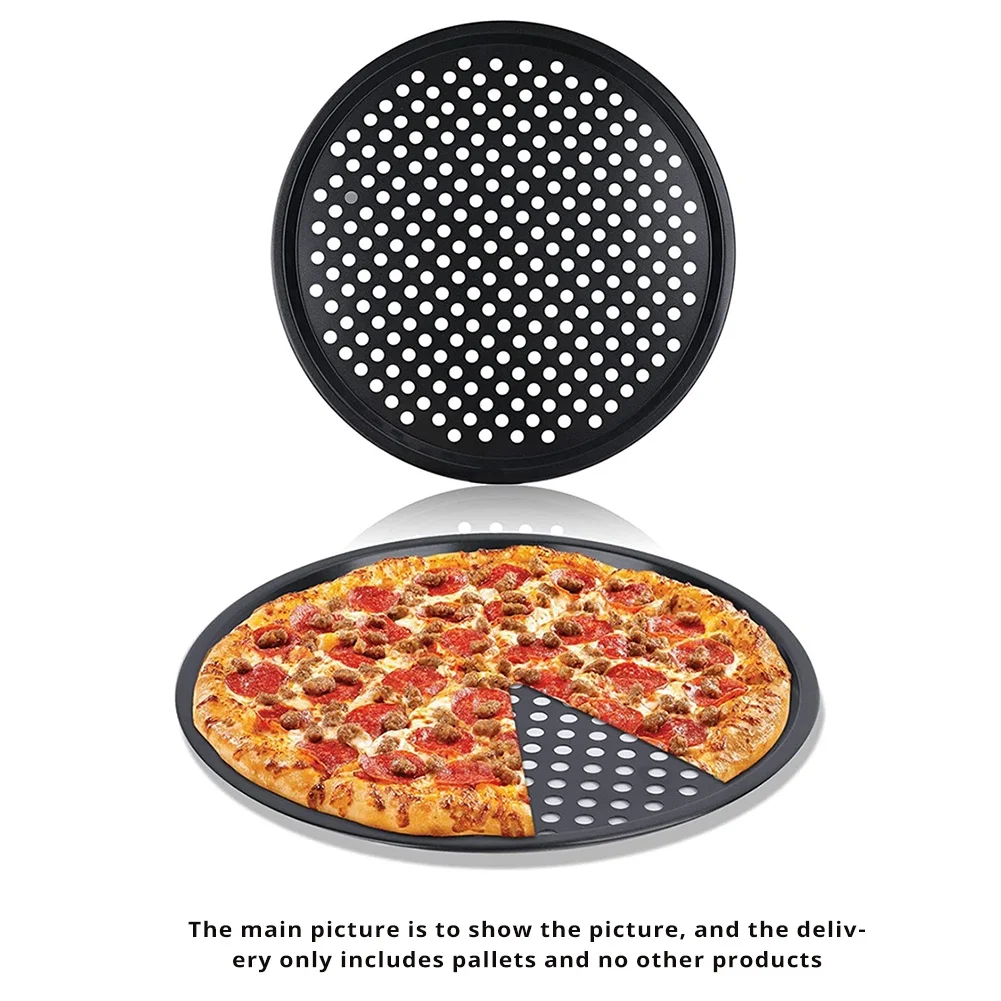

A68G-Pizza Tray Punching Baking Tray Non-Stick With Hole Pizza Mold Barbecue Tray Baking Mold Round Baking Tray