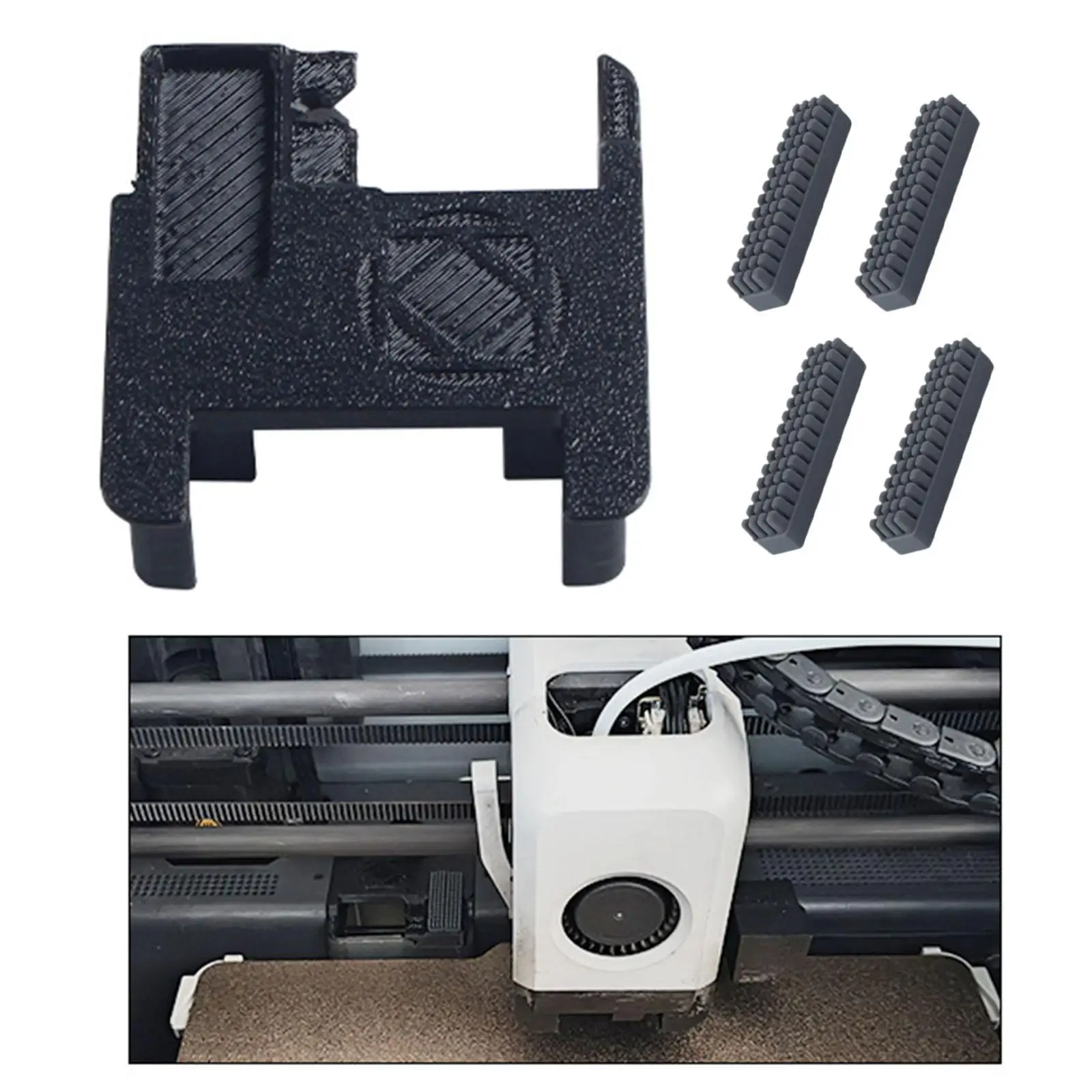 

Silicone Nozzle Brush Kit Replacement 3D Printer Accessories Cleaning Tool for x1 Series Reusable Professional Wear Resistant