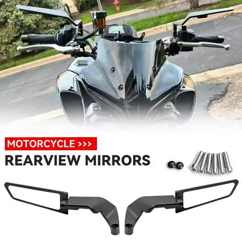 가와사키 z750 NINJA250 R6 FZ6 N EW 용 범용 오토바이 미러 윈드 윙 사이드 리어 뷰 반전 미러