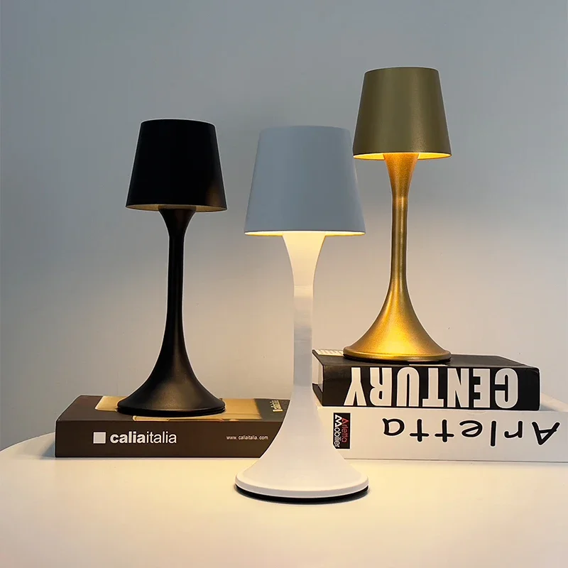 

Nordic minimalist simple living room table lamp modern designer hotel rechargeable table lamps