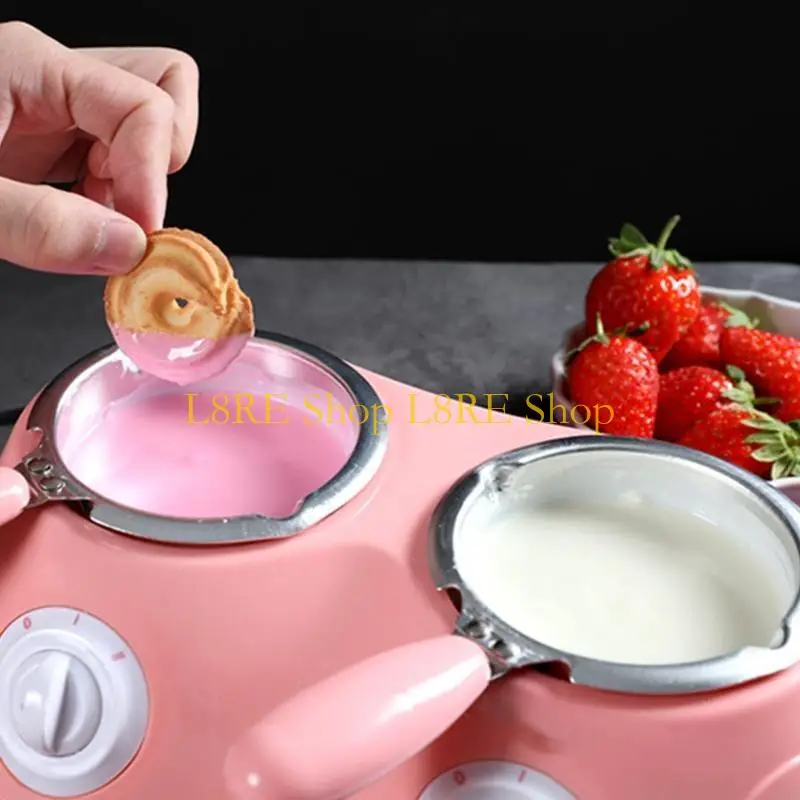 L8RE Electric Chocolate Melting Pot DIY Scented Soap Butter Heating With Mold