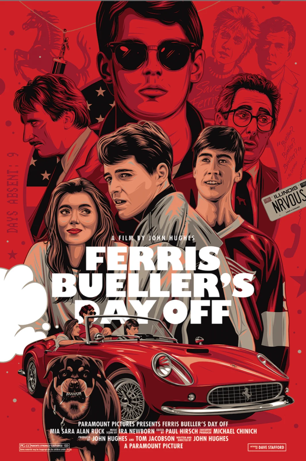 

Ferris Beuller's Day Off Movie Print Art Canvas Poster for Living Room Decoration Home Wall Decor Picture