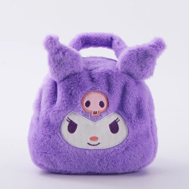 

Женская плюшевая сумка Sanrio, милая мультяшная мини-сумка-тоут с рисунком Hello Kitty, моя мелодия