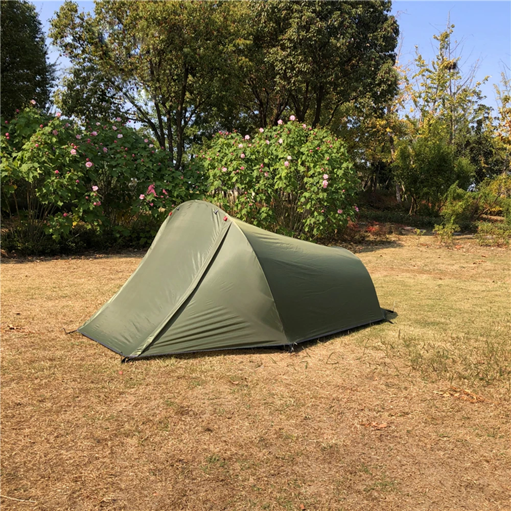 Camping Tent 2 Person Outdoor Tent For Camping Biking Hiking Muntaineering Beach Water Resistant 210D Oxford Material