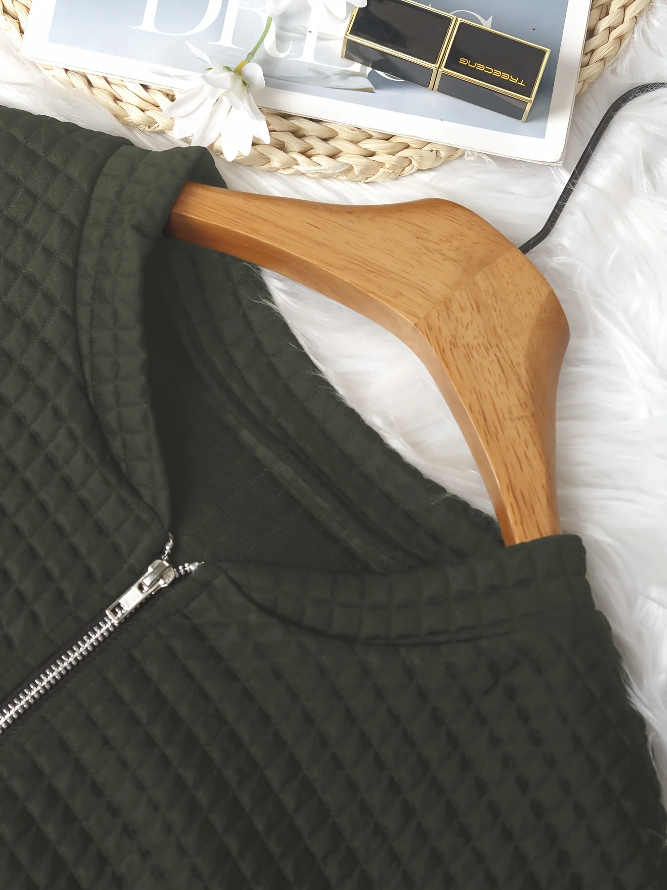Damen-Steppjacke in Übergröße mit Reißverschluss, stilvolle Freizeitjacke für ganzjährigen Komfort – Detail 9