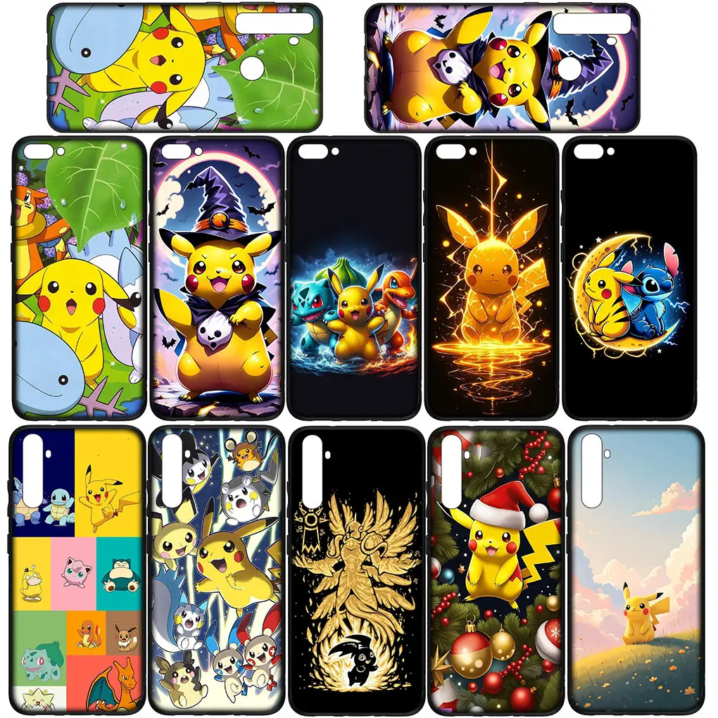 P-Pokemons GO Gengar P-Pikachus Cover Phone Case for Huawei P30 P20 P10 Y6 Y7 Y9 Prime Mate 10 20 Pro Lite Y9A Y8S P Smart 2019