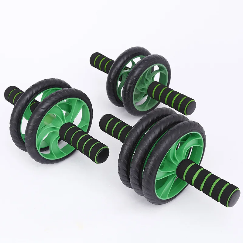 Muscle Exercise Equipment Home Fitness Equipment Double Wheel Abdominal Power Wheel Ab Roller Gym Roller Trainer Training