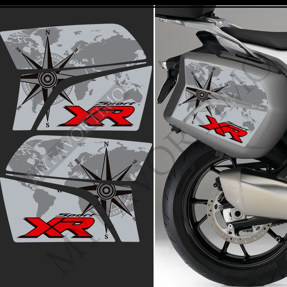 

For S1000XR S 1000 XR 2015-2019 Motorcycle PVC Tank Pads, Anti-Slip Protective Luggage Cases Stickers Decals Kit
