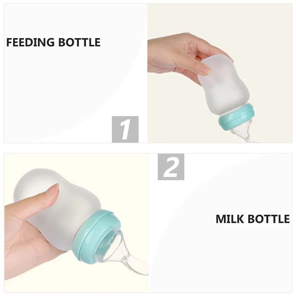 

Silicone Baby Bottle Feeder Safe Lightweight Nursing Detachable Milk Feeding Skin Friendly Kids Gift Shower Birthday