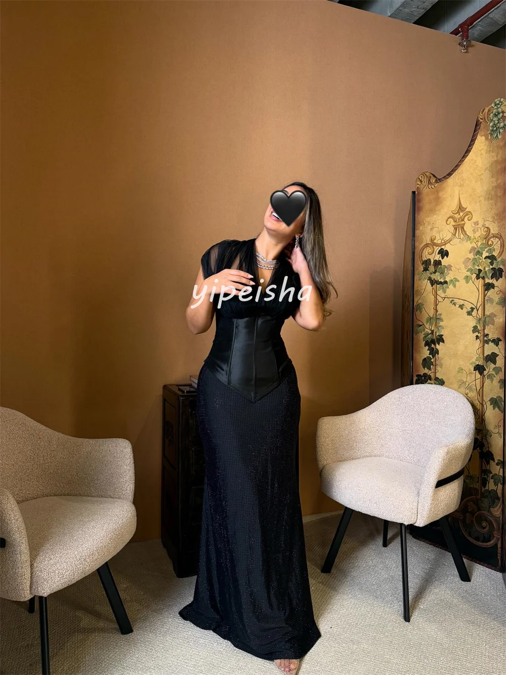 Sukienki na zamówienie, seksowne, dopasowane, plisowane, w stylu syreny, z dekoltem w serek, długie, sukienki na specjalne okazje, styl chiński, wysoka jakość, dostępne różne rozmiary.