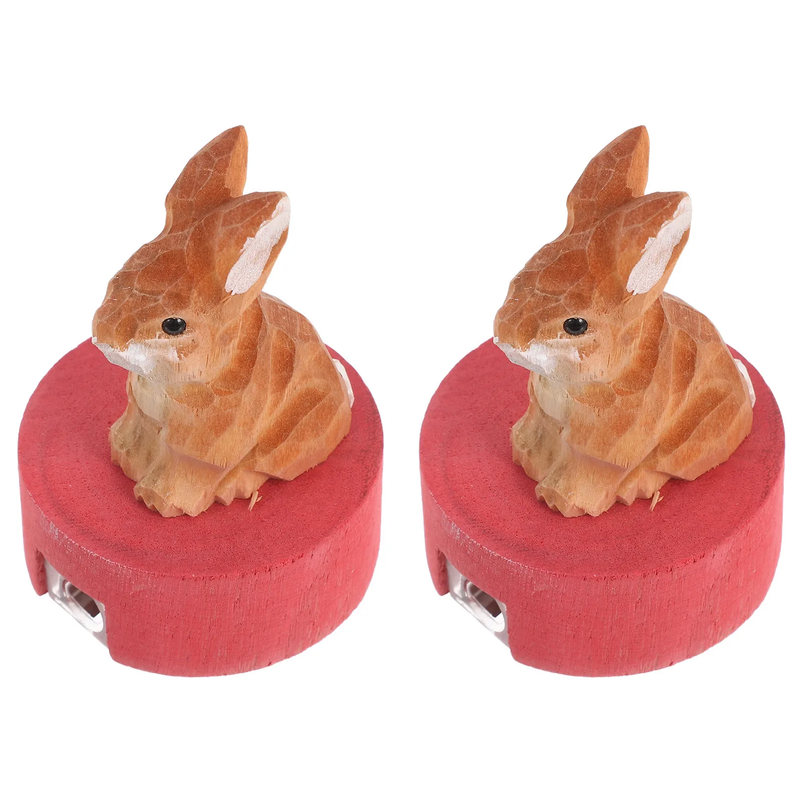 2 Stücke Kleine Kaninchen Bleistiftspitzer Holz Manuelle Spitzer für Kinder Studenten Tragbare Schule Zeichnung Liefert Nette Stationäre
