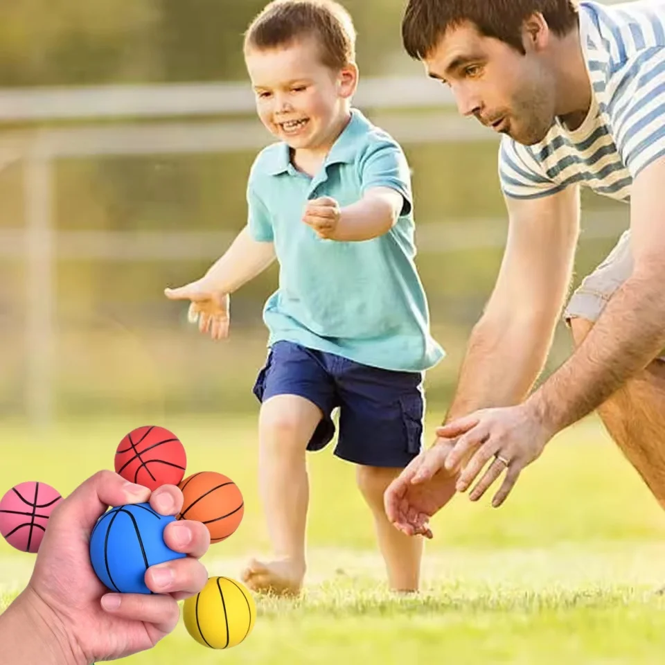 

Mini 6CM Rubber Small Basketball Super High Elastic Foam Decompression Hollow Elastic Ball Children Decompression Toy Mini Gift