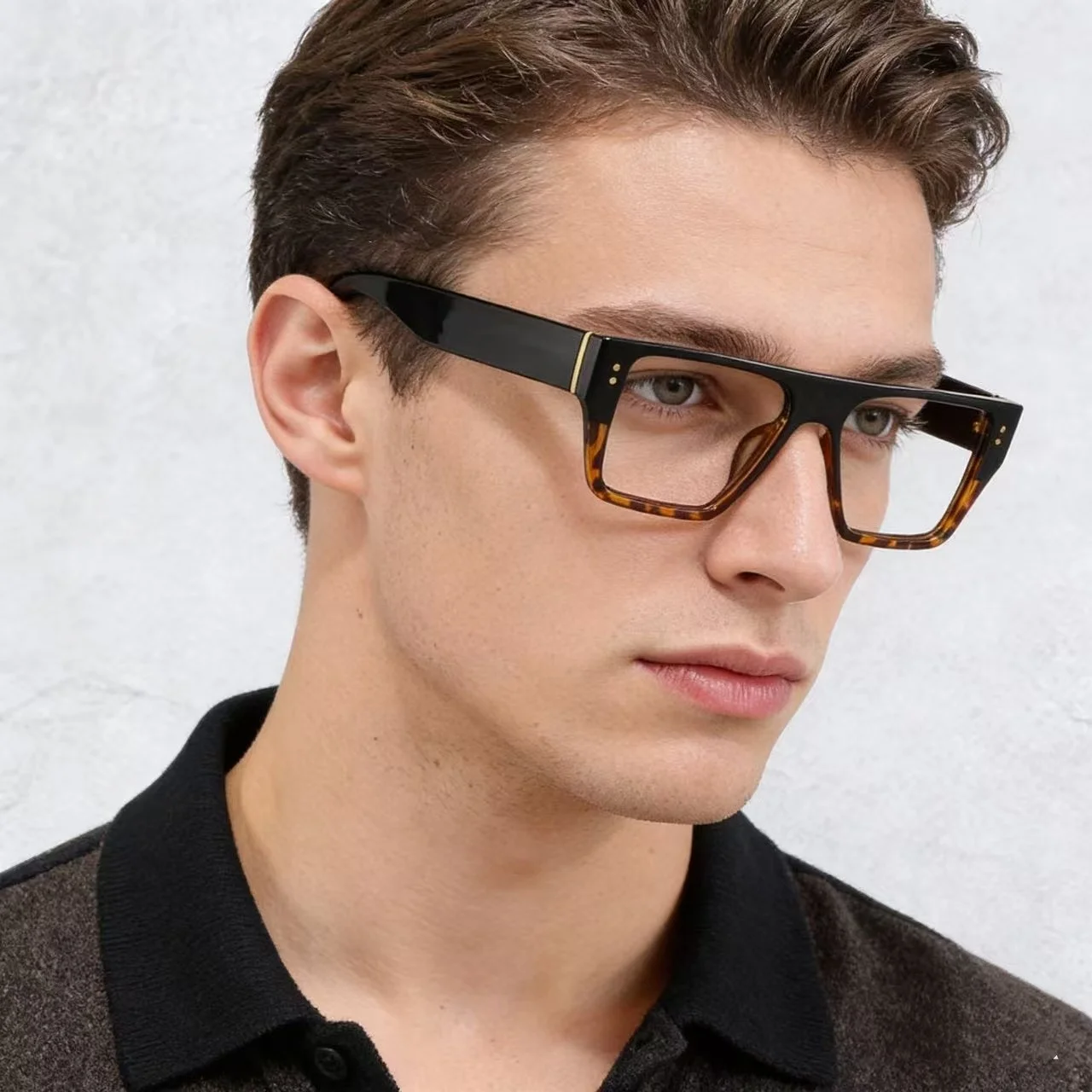 Oculos-de-leitura-anti-luz-azul-masculinos-armacao-retro-quadrada-Oculos-de-moda-masculinos-feitos-a-mao