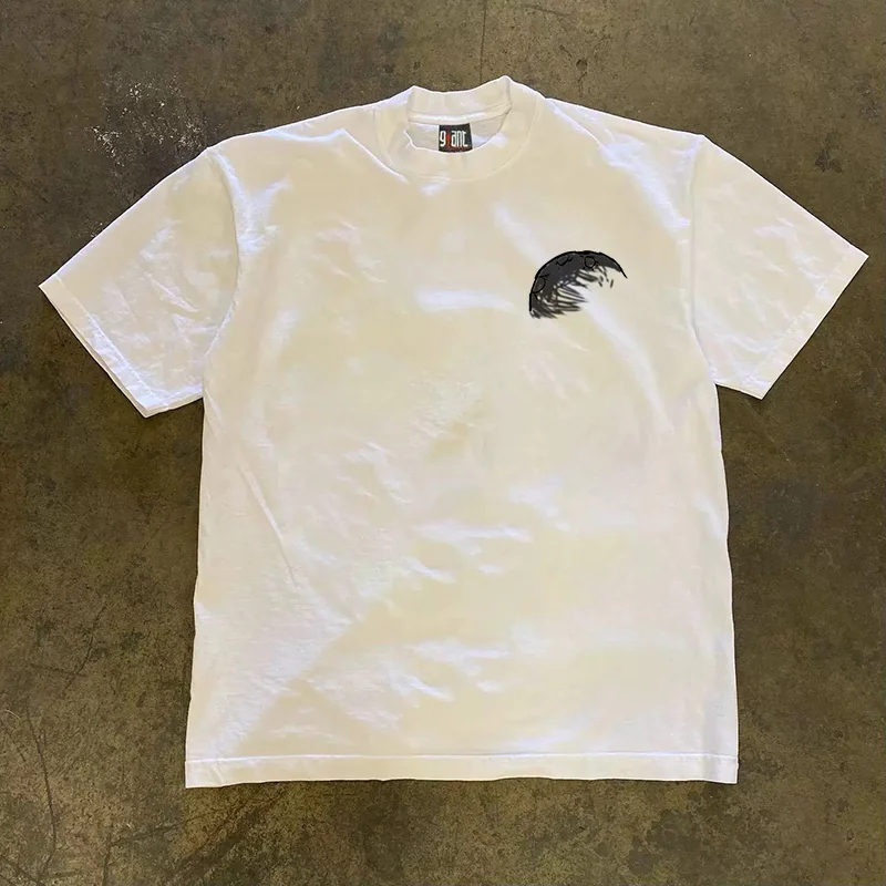 Loose Fit Short Sleeve T-Shirt Pure Cotton Double Thread Women's Style Heavyweight Couple's Tee Casual Summer Fashion