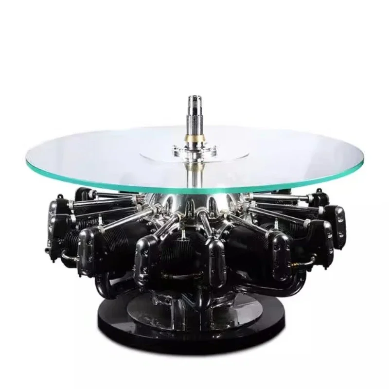 Coffee table engine collectibles art furniture retro handicrafts ornaments