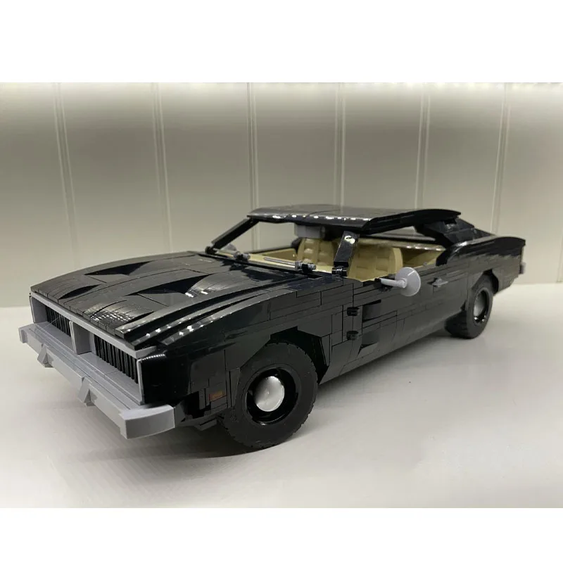 

MOC-35555 Новая модель гоночного суперкара черного цвета из строительных блоков, 1557 деталей, подарок на день рождения и Рождество для мальчиков и детей